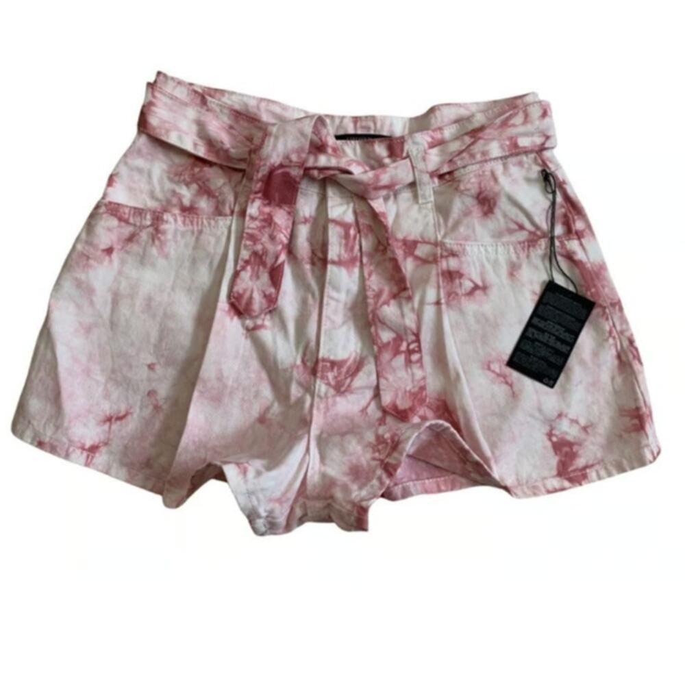 Forever 21 Women's Size Medium Shorts Tie-Dye with Matching Tie Belt Pockets NEW